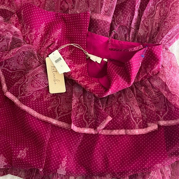 NWT Anthropologie Let Me Be Sleeveless Sheer Tiered MIDI Dress ✨🍓 - Picture 3 of 6